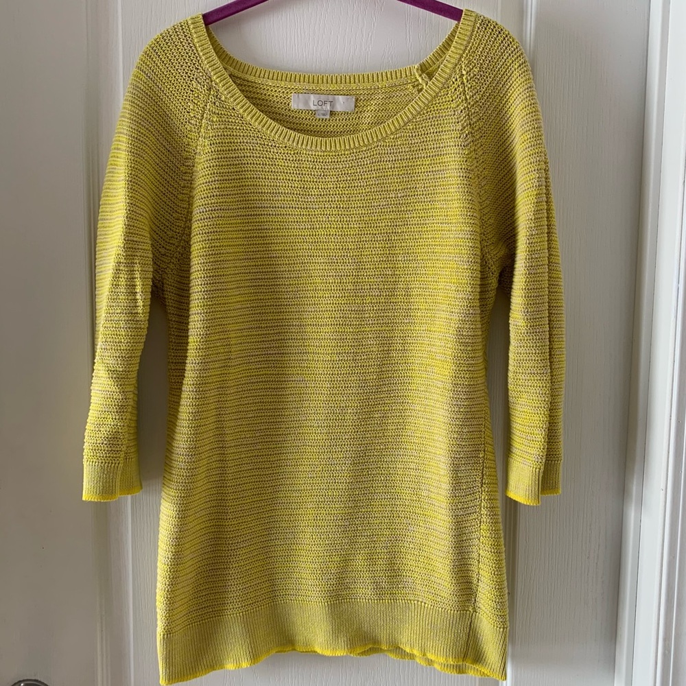 Ann Taylor Loft open knit leggings sweater